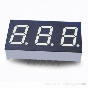 0.36-inch Triple-digit Numeric Display, 470nm Wavelength